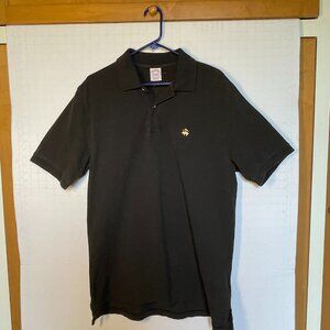 Brooks Brothers Men’s short sleeve Performance Polo shirt. Black , Size Large
